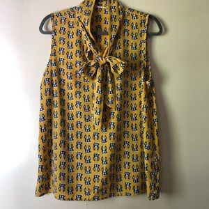 French Bulldog Print Top